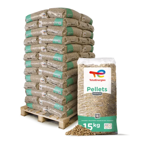 Total Pellets Prenium - 66 Säcke – 15 kg